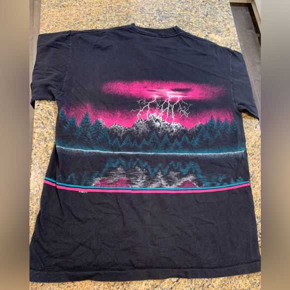 Vintage Mackinac Island Michigan Thunderstorm graphic tshirt size large - Picture 7 of 9